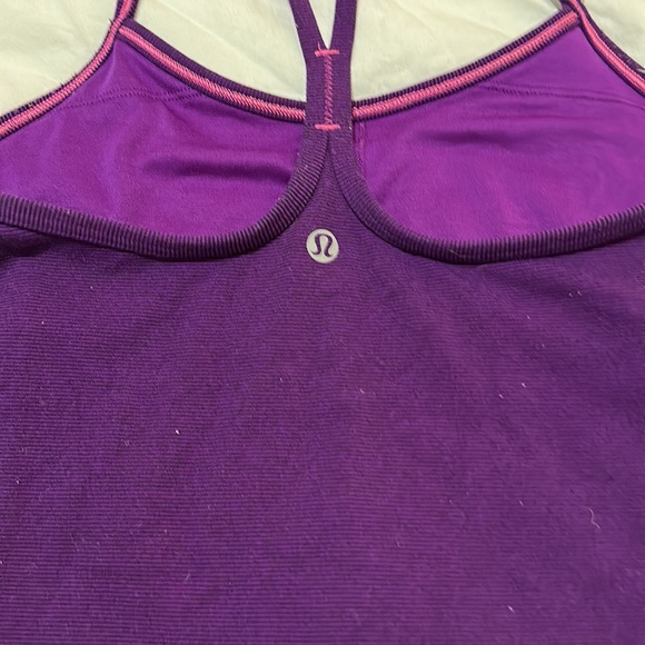Lululemon purple Y tank top. - Picture 3 of 3